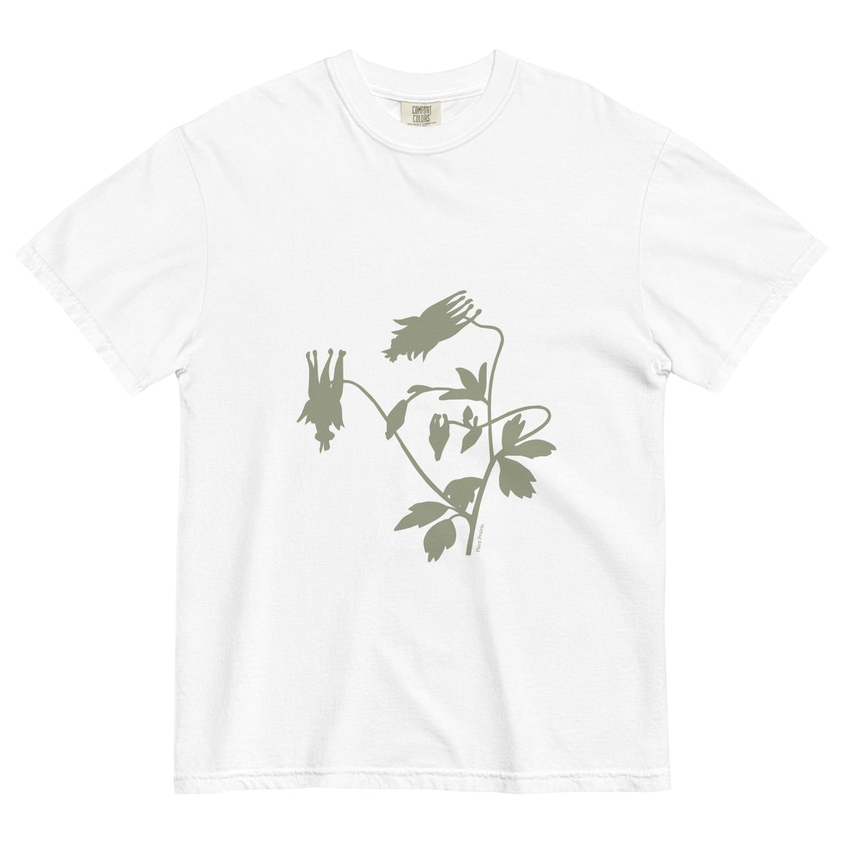 Wild Columbine Silhouette Unisex T-shirt | Plant Prairie