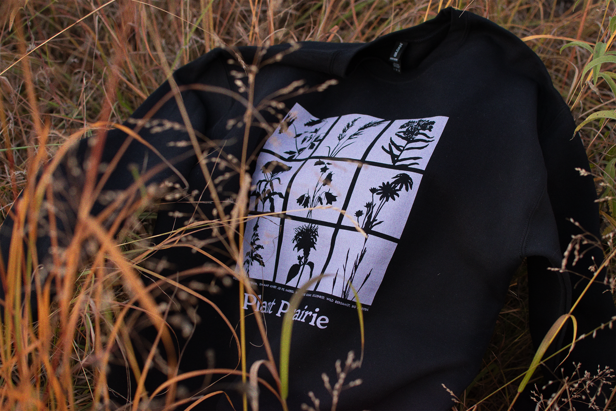 Prairie Plants Silhouette Unisex Sweatshirt